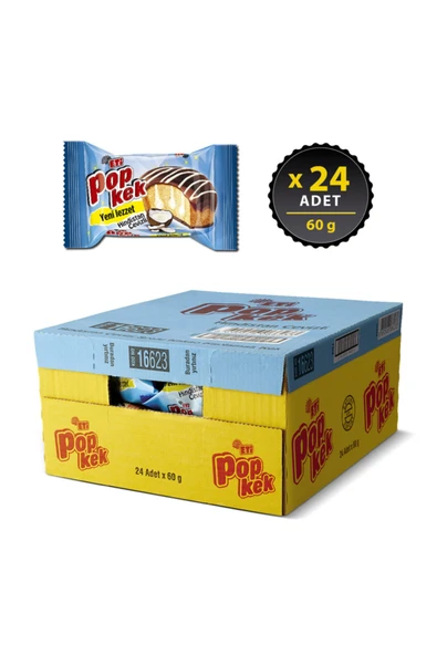 ETİ Popkek Hindistan Cevizli Kek 60 g x 24 Adet - Resim 2