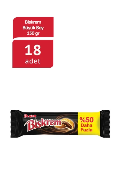 ÜLKER Bıskrem Büyük Boy Rulo 150g X 18 Adet ürün görseli 1