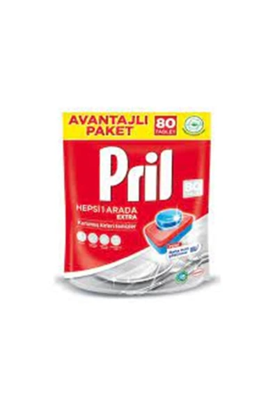 PRİL Hepsi 1 Arada Bulaşık Makinesi Tableti - 80 Adet ürün görseli 1