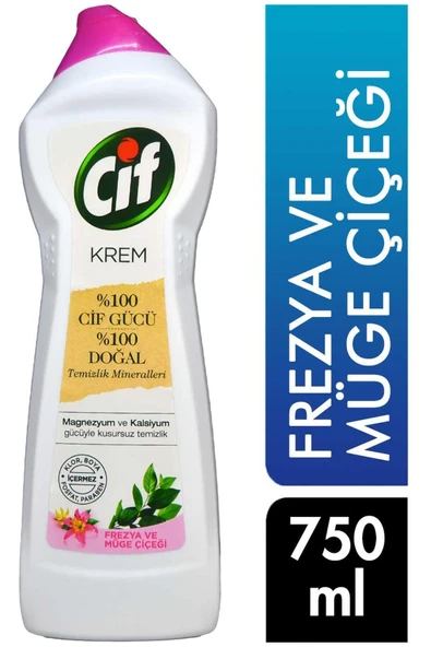 CİF Krem Temizleyici 750 Ml Müge Çiçeği Ve Frezya 8690637727863 Kategori: Yüzey Temizleyici ürün görseli 1