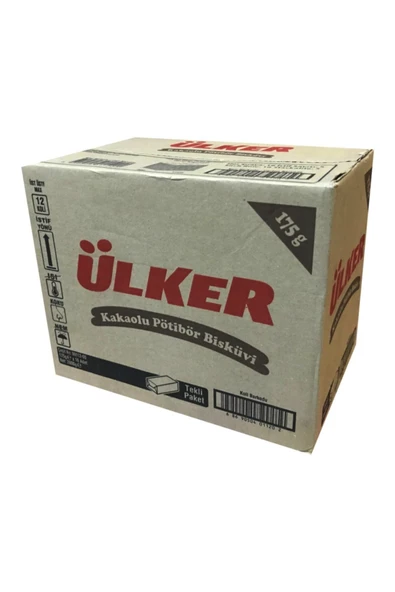 ÜLKER Pötibör Kakaolu 175gr 16 adet ürün görseli