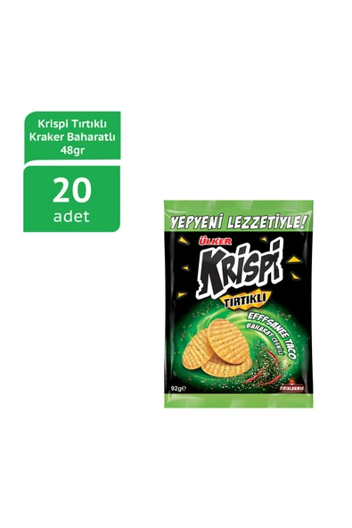 ÜLKER Krispi Tırtıklı Kraker Baharatlı 45 Gr (20 Adet) ürün görseli 1