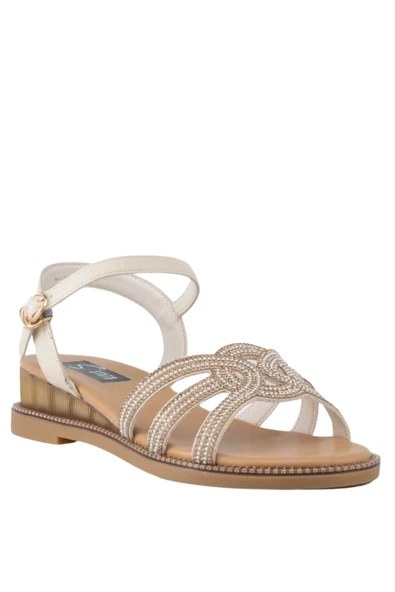 Stato Kadın Beyaz Taşlı Sandalet ürün görseli 1