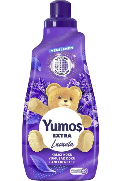 Yu moş Extra Konsantre Çamaşır Yumuşatıcısı Lavanta 1440 ML 60 Yıkama 1 Adet - 2