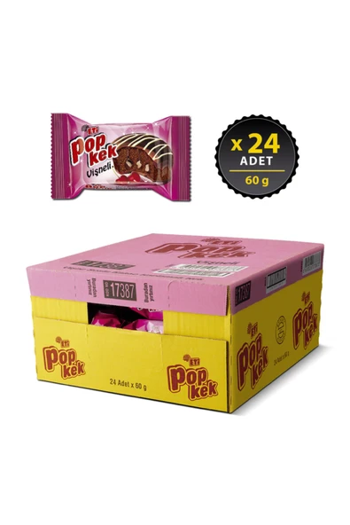 ETİ Popkek Vişneli Kek 60 g x 24 Adet - Resim 2