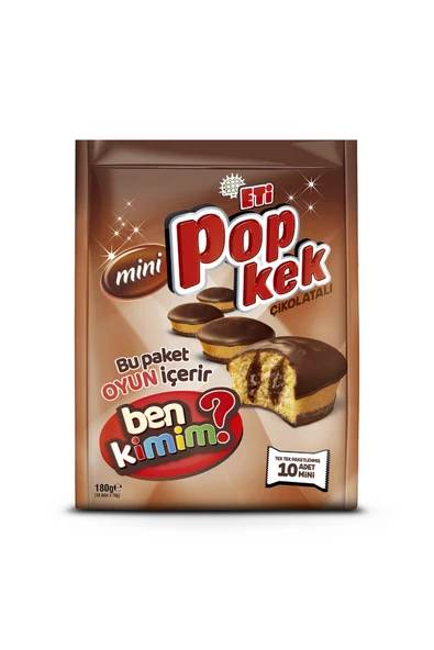 Eti Popkek Mini Çik Soslu Kakao Kaplamalı Kek 180g ürün görseli