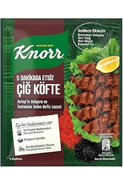 Knorr Çiğ Köfte 5 Dakikada Etsiz 120 G