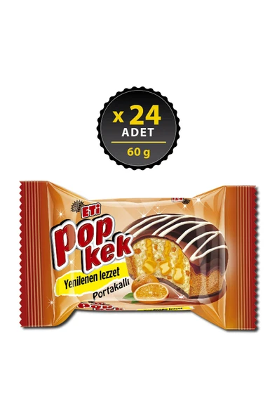 ETİ Popkek Portakallı Kek 60 g x 24 Adet ürün görseli