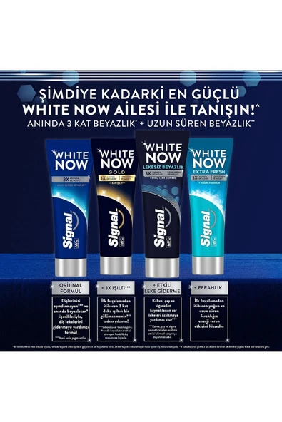 SİGNAL White Now Leke Karşıtı Kahve Ve Sigara Içenler Için Beyazlatıcı Diş Macunu 75 ml - Resim 6