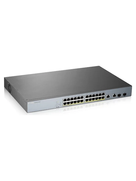 Zyxel GS1350-26HP 24 Port Gigabit 2 Port Gigabit Uplink 2 Port SFP Yönetilebilir PoE Switch 375W Poe Switch - Resim 2