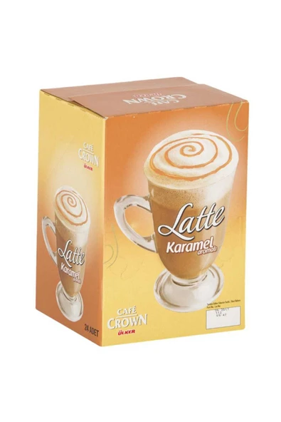 Cafe Crown Latte Karamel Aromali 17 gr 24 Adet ürün görseli 1