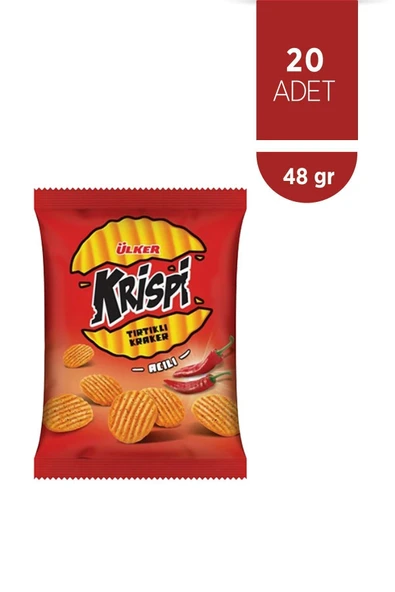 ÜLKER KRİSPİ Tırtıklı Kraker Acılı - 45 gram - 20 Adet ürün görseli 1