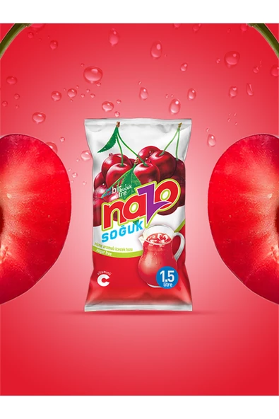 NAZO Vişne Aromalı Toz Içecek 24'lü ürün görseli 1