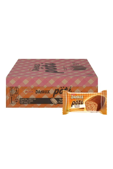 ÜLKER Dankek Pöti Muffin Kek Havuçlu Tarçınlı 35 G X 24 Adet ürün görseli
