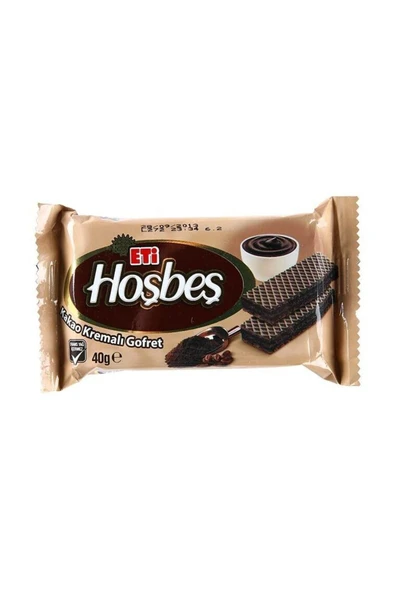 ETİ Hoşbeş Gofret Kakaolu 40 gr - Resim 2