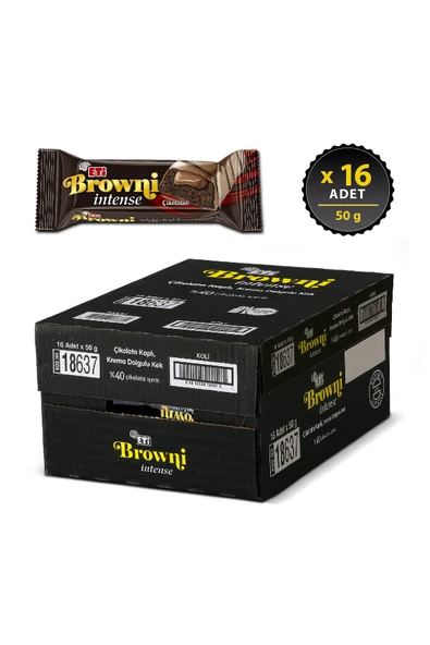 ETİ Browni İntense Çikolatalı Kek 50 g x 16 Adet - Resim 2