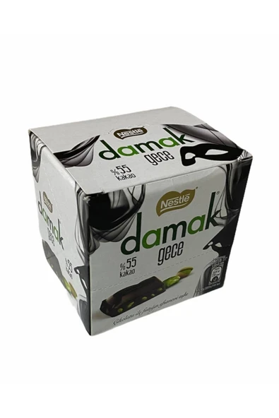 NESTLE Damak Gece Antep Fıstıklı Bitter Çikolata 60 Gr 6'lı Paket - Resim 3