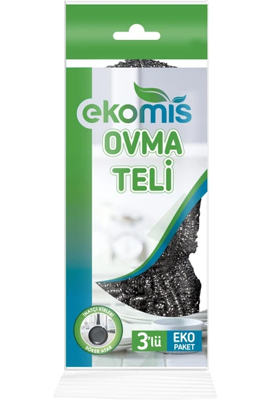 Pratik ve dayanıklı 3'lü bulaşık teli seti ürün görseli 1