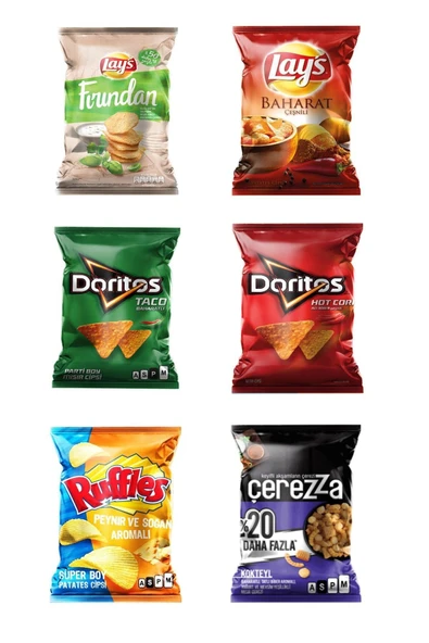 Lays Ruffles Çerezza Karma Cips Paketi Karma Cips Paketi ürün görseli