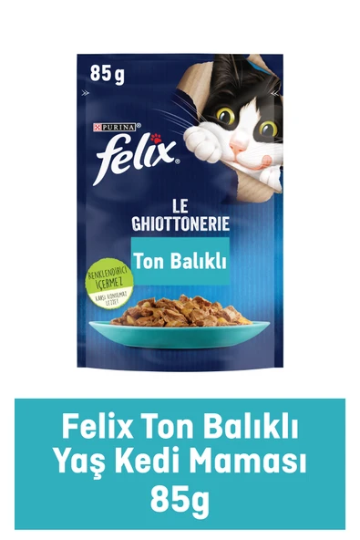 FELİX Pouch Ton Balıklı Yetişkin Kedi Konservesi 85 gr ürün görseli