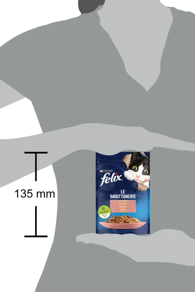 FELİX Pouch Somonlu Yetişkin Kedi Konservesi 85 gr - Resim 4