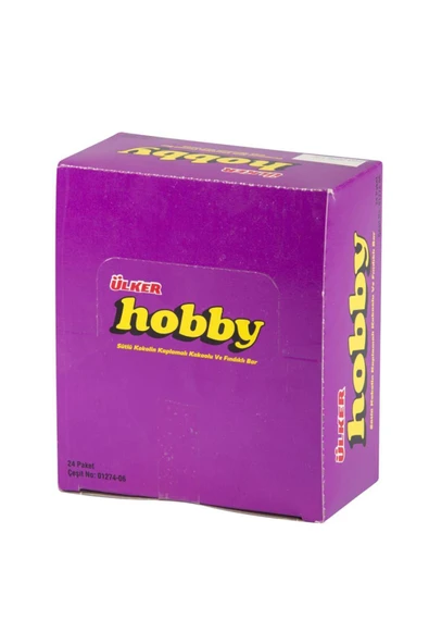ÜLKER Hobby Çikolatalı Fındıklı Bar 30 Gr (24 Adet) ürün görseli