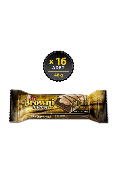 ETİ Browni İntense Gold Çikolatalı Kek 48 g x 16 Adet ürün görseli