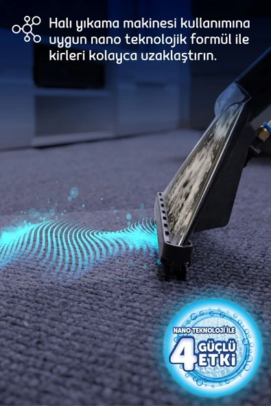 Makine Klasik Nano Teknolojili Halı Ve Koltuk Şampuanı 1000 ml - Resim 2