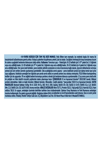 FELİX Kitten Tavuklu Yavru Kedi Maması 85 gr - Resim 4