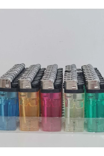 Toscow Çakmak Şeffaf 50 Adet Ürünlerimiz Kontrol Edilip Gönderilir ürün görseli