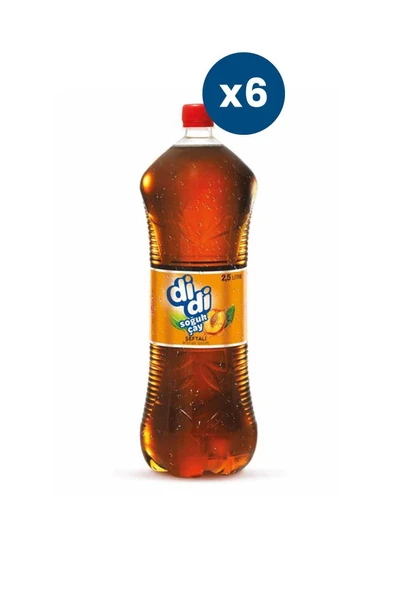 ÇAYKUR DİDİ Şeftali Aromalı 2.5 Lt 6 Adet ürün görseli 1