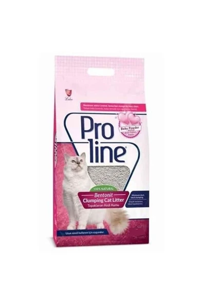 Proline Bebek Pudralı Bentonit Kedi Kumu 5 Lt - Resim 2
