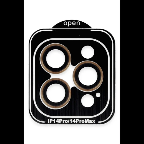Joy Tekno iPhone 14 Pro Max PVD Metal Kamera Lens - Turuncu