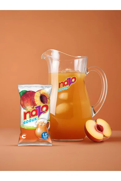 NAZO ftali Aromalı Toz İçecek 24 Lü - Resim 2