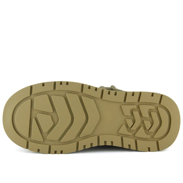 Erkan Saçmacı Vizon Vegan Kürk Astarlı Bağcıklı Yuvarlak Burun Flatform Taban Günlük Bot - 7