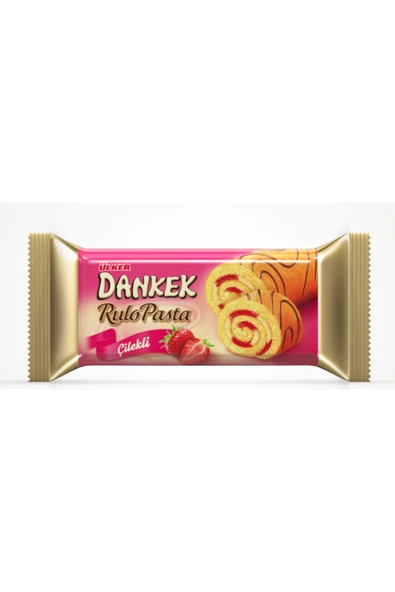 ÜLKER Dankek Rulo Pasta Çilekli 8'li 235 G 8 Adet ürün görseli