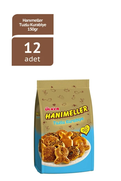ÜLKER HANIMELLER Tuzlu Karışık Kurabiye - Anne eli değmiş gibi - 150 gram - 12 Adet ürün görseli
