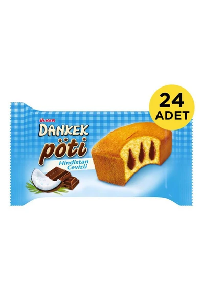 ÜLKER Dankek Pöti Muffin Kek Hindistan Cevizli 35 g x 24 Adet - Resim 3