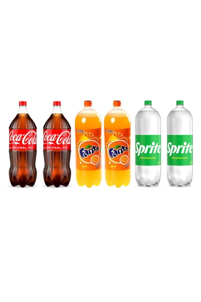 Fanta Sprite 2,5 lt 6 lı Karma Paket ürün görseli 1