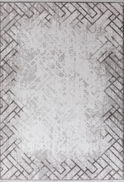 Gabardin Halı Moss 5007 Serisi Gri Triko Akrilik Salon Oturma Yatak Odası Halısı ürün görseli 1