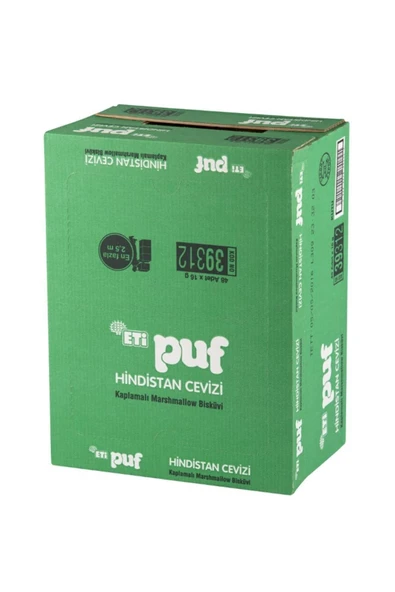 Eti Puf Hindistan Cevizli 16 Gr (48 Adet) - Resim 2