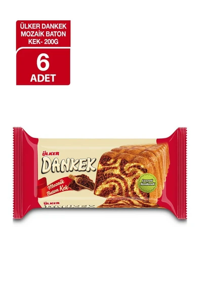 ÜLKER Dankek Mozaik Baton Kek 6 Adet ürün görseli