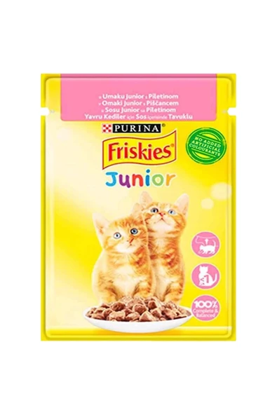 FRİSKİES  Tavuklu Yavru Kedi Yaş Maması 85gr ürün görseli 1