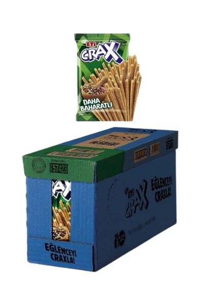 ETİ Crax Baharatlı Çubuk Kraker 50 Gr (20 Adet) - Resim 2