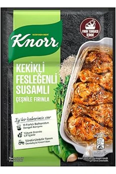 Knorr Çeşni Kekikli Susamlı Fesleğenli Çeşnile Fırınla 29 G