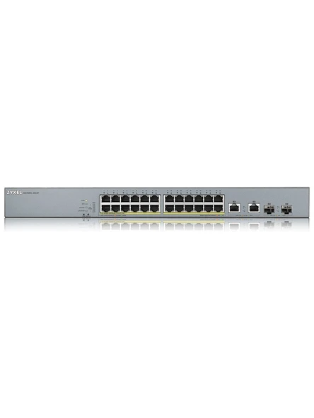 Zyxel GS1350-26HP 24 Port Gigabit 2 Port Gigabit Uplink 2 Port SFP Yönetilebilir PoE Switch 375W Poe Switch ürün görseli