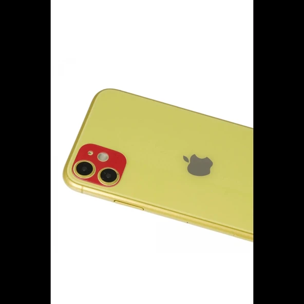 Joy Tekno iPhone 11 Rainbow Kamera Lens Koruma Cam - Kırmızı