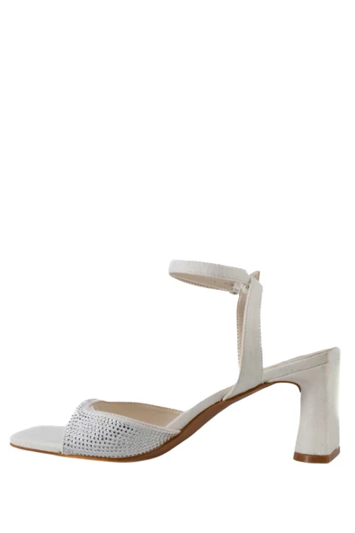 Stato Kadın Topuklu Sandalet Beyaz - Resim 4
