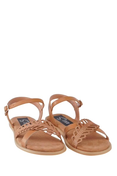 Stato Kadın Tasarım Sandalet Taba - Resim 3