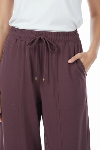 On Kadın Oversize Midi Pantolon - Rahat ve Şık Günlük Kombin - 7